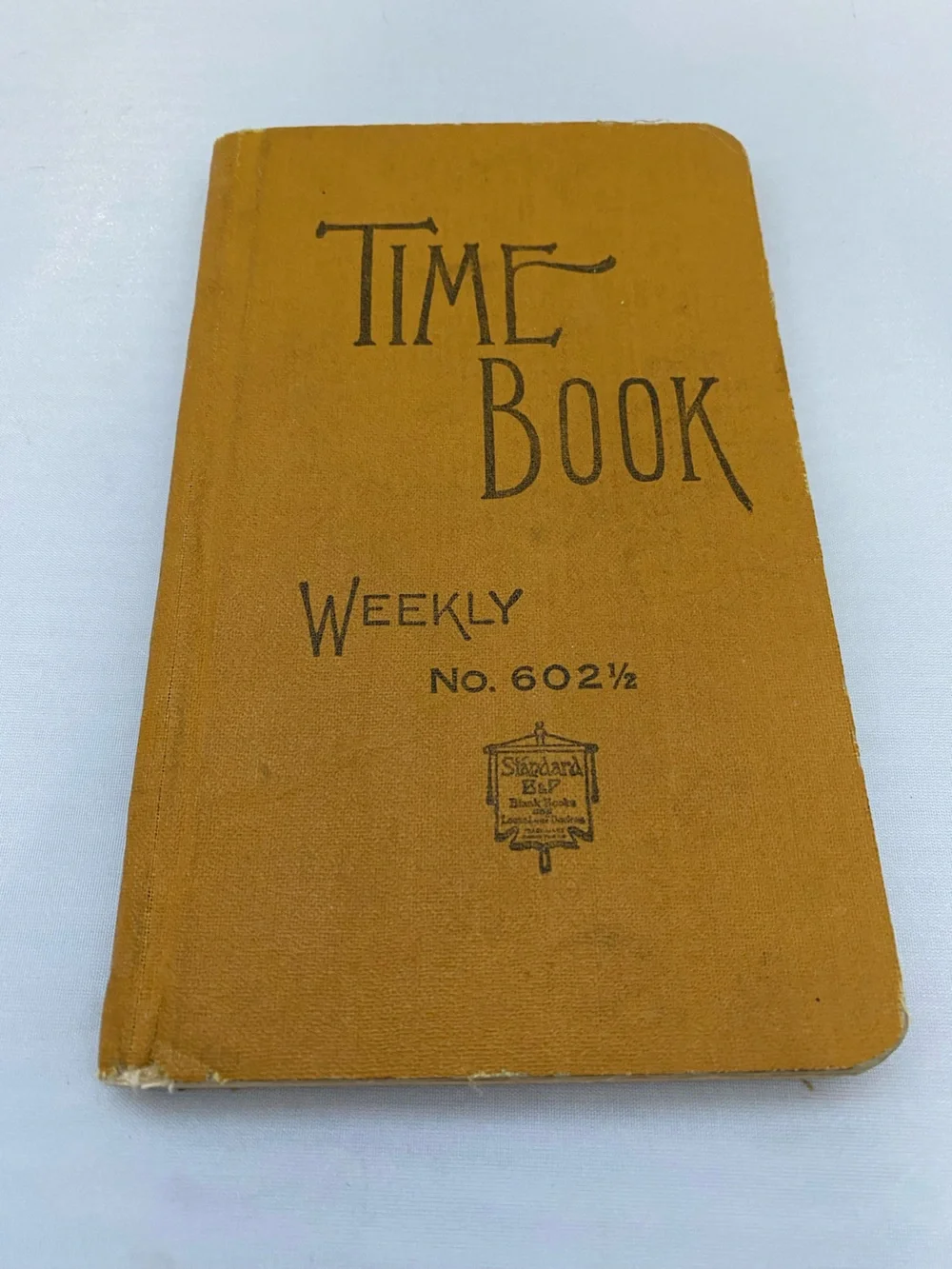 Vintage Weekly Journal Book - Mustard Yellow Cover